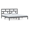 Graues Bettgestell Babin 200x200cm (Kiefer)
