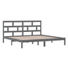 Graues Bettgestell Babin 200x200cm (Kiefer)