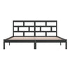 Schwarzes Bettgestell Babin 200x200cm (Kiefer)