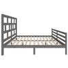 Bettgestell Bornaz 200x200cm (Kiefer) Grau