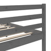 Bettgestell Bornaz 200x200cm (Kiefer) Grau