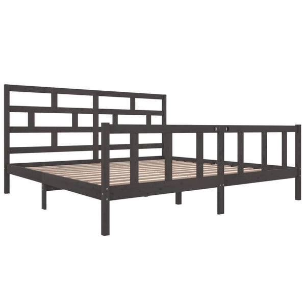 Graues Bettgestell Tabernacle 200x200cm (Kiefer)
