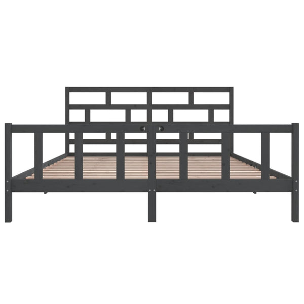 Graues Bettgestell Tabernacle 200x200cm (Kiefer)