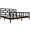 Schwarzes Bettgestell Tabernacle 200x200cm (Kiefer)