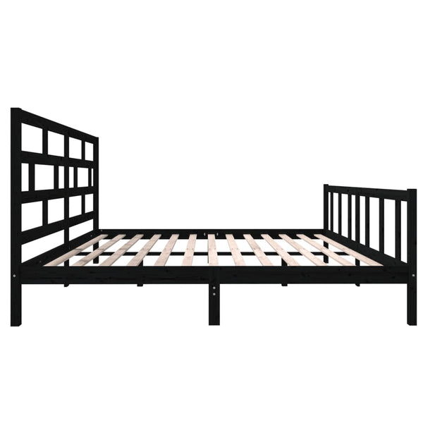 Schwarzes Bettgestell Tabernacle 200x200cm (Kiefer)