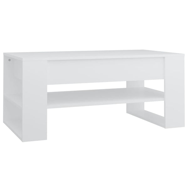 Weißer Couchtisch Ciocodeiu 102x55x45cm (Holz)