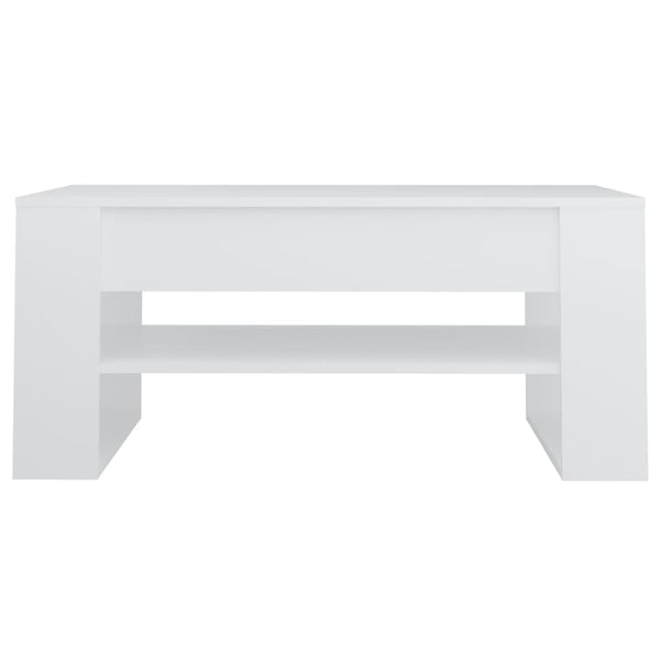 Weißer Couchtisch Ciocodeiu 102x55x45cm (Holz)