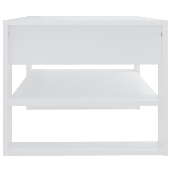 Weißer Couchtisch Ciocodeiu 102x55x45cm (Holz)