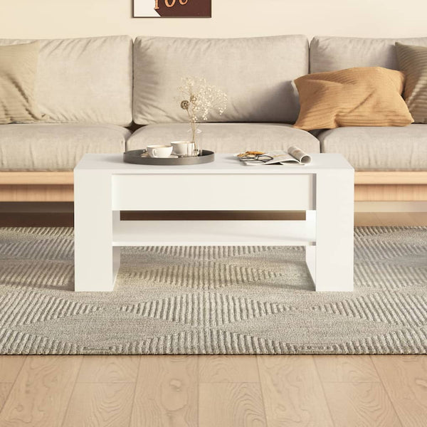 Weißer Couchtisch Ciocodeiu 102x55x45cm (Holz)