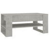 Betongrauer Couchtisch Ciocodeiu 102x55x45cm (Holz)