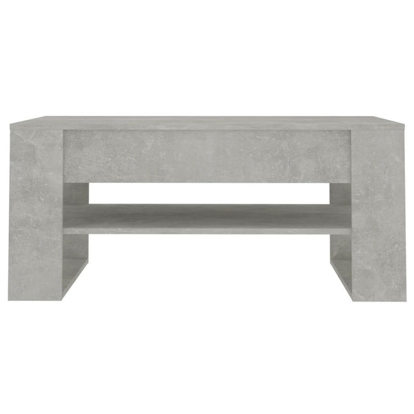 Betongrauer Couchtisch Ciocodeiu 102x55x45cm (Holz)