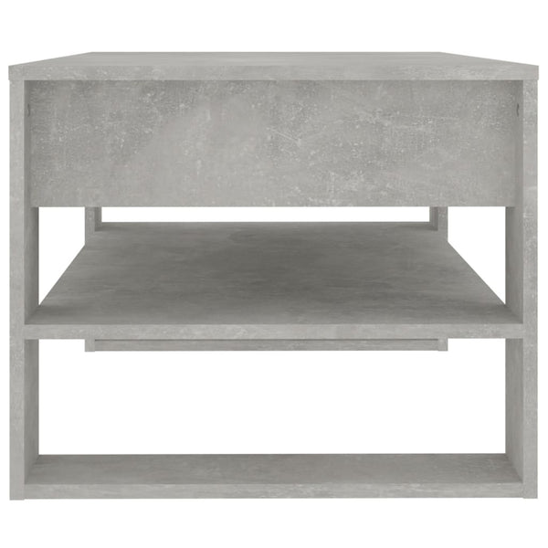 Betongrauer Couchtisch Ciocodeiu 102x55x45cm (Holz)