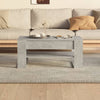 Betongrauer Couchtisch Ciocodeiu 102x55x45cm (Holz)