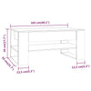 Betongrauer Couchtisch Ciocodeiu 102x55x45cm (Holz)