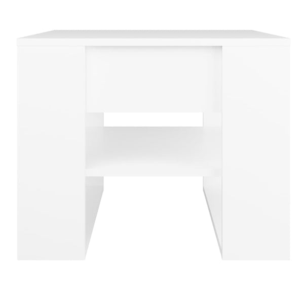 Weißer Couchtisch Vladomir 55,5x55x45cm (Holz)