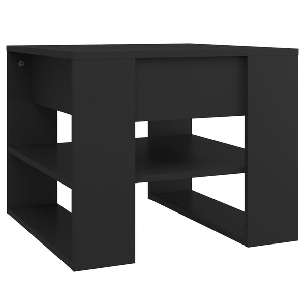Couchtisch Vladomir, schwarz, 55,5x55x45cm (Holz)