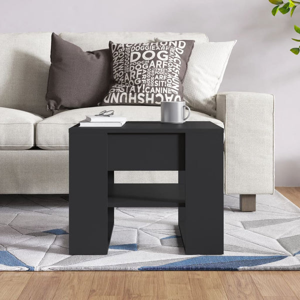 Couchtisch Vladomir, schwarz, 55,5x55x45cm (Holz)