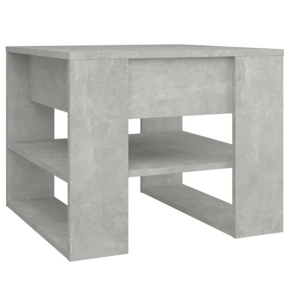 Betongrauer Couchtisch Vladimir 55,5x55x45cm (Holz)