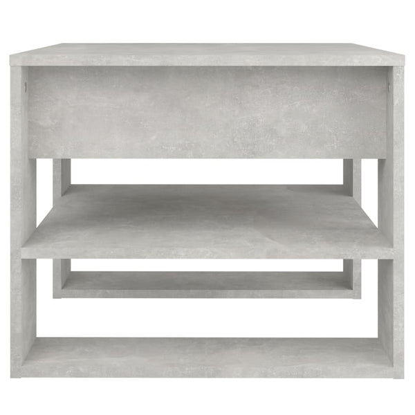 Betongrauer Couchtisch Vladimir 55,5x55x45cm (Holz)