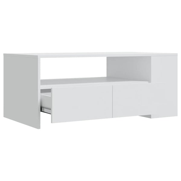 Weißer Couchtisch Philosophie 102x55x42cm (Holz)