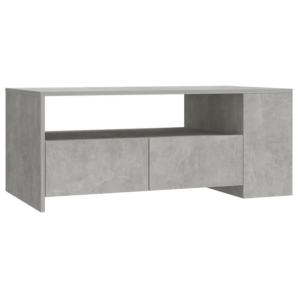 Betoninharmaa sohvapöytä Filosofia 102x55x42cm (puinen)