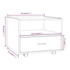Weißer Couchtisch Leopol 55x55x40cm (Holz)