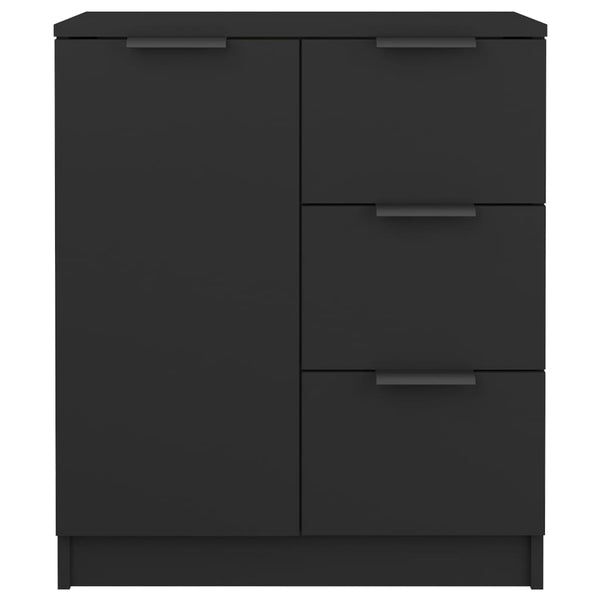 Schwarze Anrichte Fili 60x30x70cm (Holz)