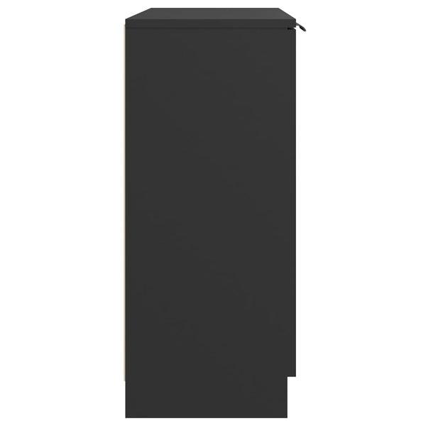 Schwarze Anrichte Fili 60x30x70cm (Holz)