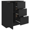 Schwarze Anrichte Fili 60x30x70cm (Holz)