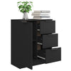 Schwarze Anrichte Fili 60x30x70cm (Holz)