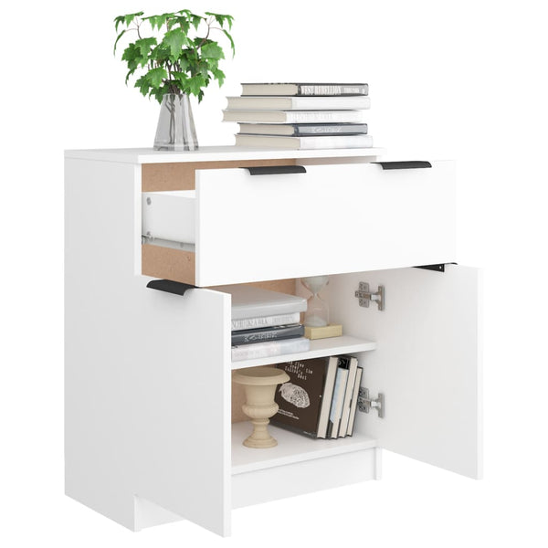 Weißes Sideboard Zaide 60x30x70cm (Holz)