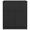 Schwarzes Sideboard Zaide 60x30x70cm (Holz)