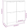 Betongraues Sideboard Candefia 60x30x70cm (Holz)
