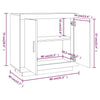Kommode Sonoma-Eiche Banel 80x40x75cm (Holz)