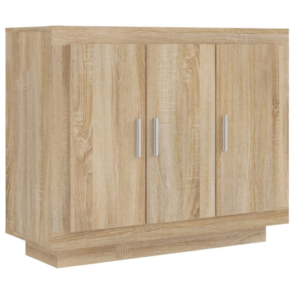 Sonoma-Eiche Sideboard Nusem 92x35x75cm (Holz)
