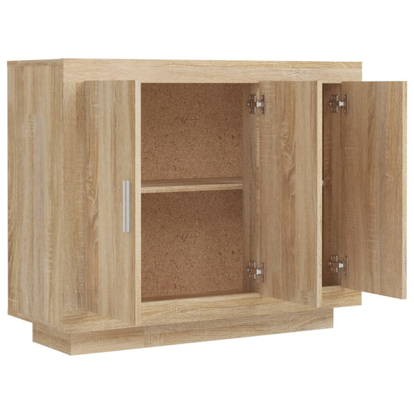 Sonoma-Eiche Sideboard Nusem 92x35x75cm (Holz)