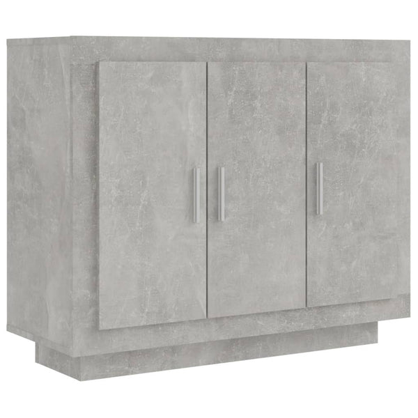 Betongraues Sideboard Nusem 92x35x75cm (Holz)