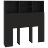 Schwarzes Kopfteil mit Stauraum Haig 100x19x103,5cm