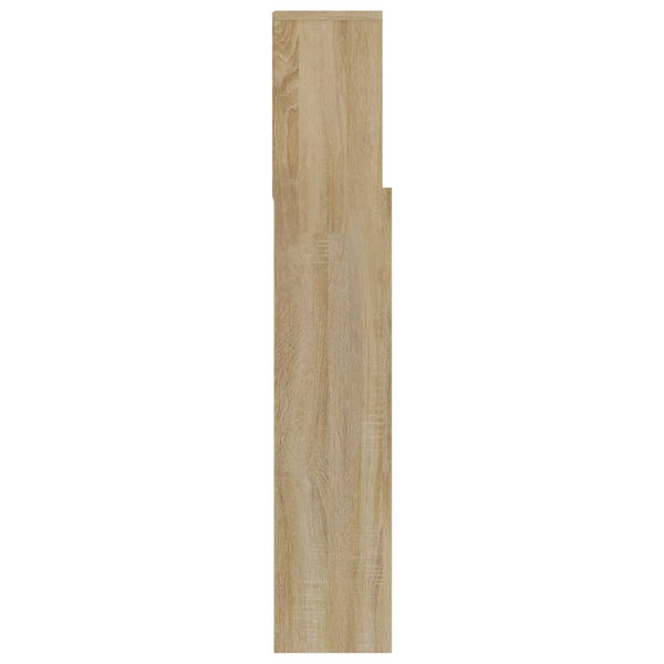 Sonoma-Eiche Kopfteil mit Stauraum Haig 120x19x103,5cm