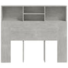 Betongraues Kopfteil mit Stauraum Haig 120x19x103,5cm