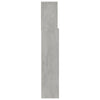 Betongraues Kopfteil mit Stauraum Haig 120x19x103,5cm
