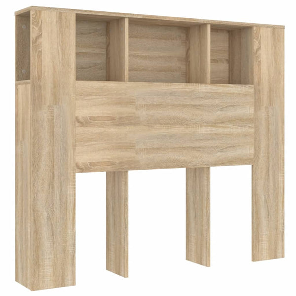 Sonoma-Eiche Bettkopfteil mit Stauraum Cochintu 120x18,5x102,5cm