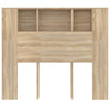 Sonoma-Eiche Bettkopfteil mit Stauraum Cochintu 120x18,5x102,5cm