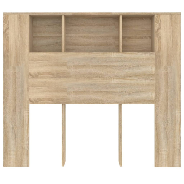 Sonoma-Eiche Bettkopfteil mit Stauraum Cochintu 120x18,5x102,5cm