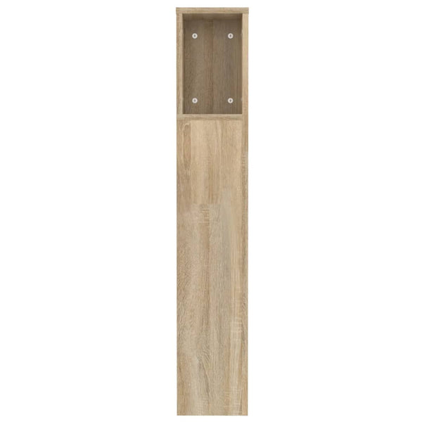 Sonoma-Eiche Bettkopfteil mit Stauraum Cochintu 120x18,5x102,5cm