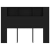 Schwarzes Kopfteil mit Stauraum Zane 140x18,5x104,5cm