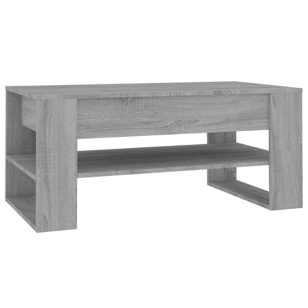 Grauer Couchtisch Ciocodeiu 102x55x45cm (Holz)