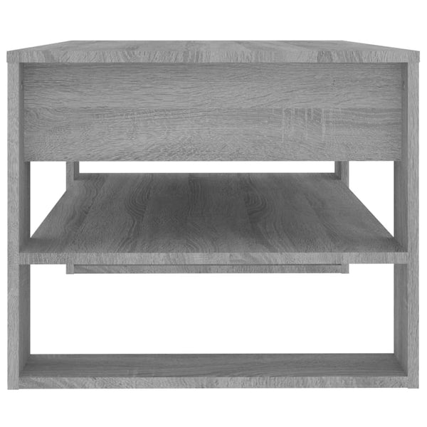 Grauer Couchtisch Ciocodeiu 102x55x45cm (Holz)