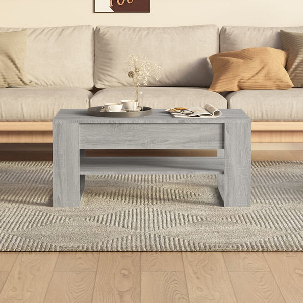 Grauer Couchtisch Ciocodeiu 102x55x45cm (Holz)