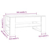 Grauer Couchtisch Ciocodeiu 102x55x45cm (Holz)